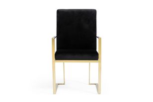 Modrest Fowler - Modern Black Velvet Dining Chair