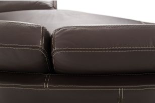 Holiday-Modern Made In Italy Full Grain leather Sectional Sofa