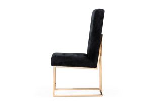 Modrest Legend - Modern Black & Rosegold Dining Chair (Set of 2)