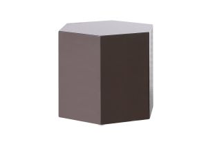 Modrest Newmont - Modern Medium Light Grey High Gloss End Table