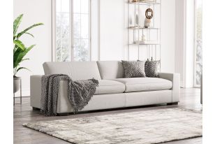 Divani Casa Poppy - Modern White Fabric Sofa