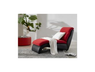 2910 Modern Fabric and Leatherette Chaise