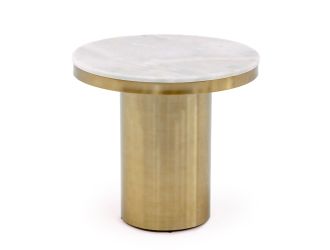 Modrest Rocky - Glam White & Gold End Table