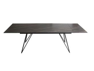 Modrest Bobby - Modern Black Ceramic Extendable Dining Table