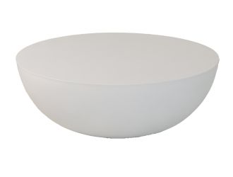 Modrest Bronte - Modern White Concrete Round Coffee Table