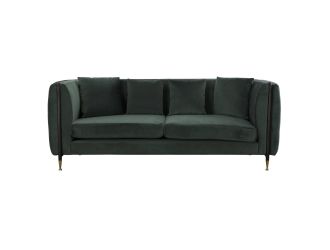 Divani Casa Oswego - Modern Dark Green Jade Sofa