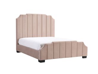 Modrest Melrose Modern Beige Fabric Bed