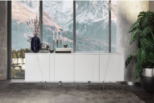 Mario - Modern White Veneer Buffet