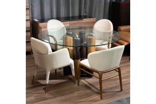 Modrest Castillo Modern Walnut Dining Table