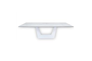 Baldwin - Modern White Ceramic Extendable Dining Table