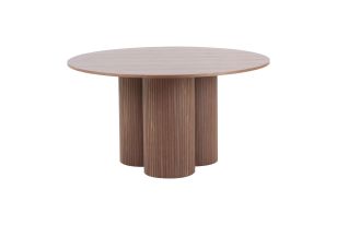 Depew - Mid-Century Modern Walnut Round Dining Table