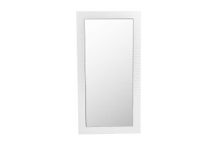 Glinda - Modern Pearl White Floor Mirror
