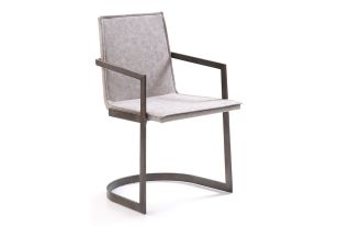 Jago - Modern White Wash Grey Dining Chair