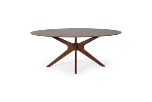 Prospect - Modern Oval Walnut Dining Table