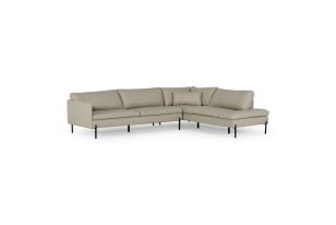 Divani Casa Sherry Modern Grey Leathe...