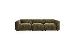Siegal - Modern Olive Green Fabric Sofa