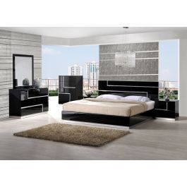 Moda Contemporary Black Bed