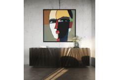 Byer - Modern Grey Ash + Marble Buffet