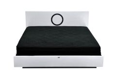Ovidius - Modern White Crocodile Lacquer Bed