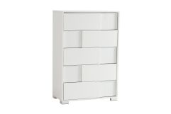 Monza Italian Modern White Chest