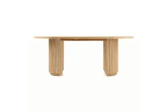 Jacobson - Modern Natural Acacia Oval Dining Table