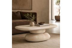 Coates - Modern Beige Fiberform Coffee Table