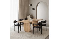 Prado - Modern White Oak Dining Table