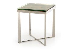 Santiago Modern Rectangular Wood Mosaic End Table