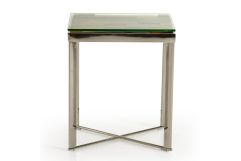 Santiago Modern Rectangular Wood Mosaic End Table