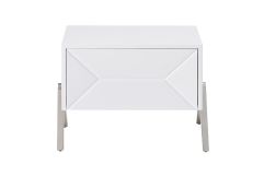 Candid Modern White Nightstand