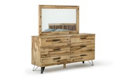 Sala Modern Light Wood Mirror