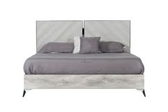 Alexa Italian Modern Grey Bed