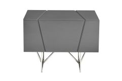 Chrysler Modern Grey Nightstand