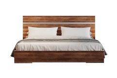 Lorenzo Italian Modern Light Oak Bed