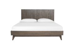 Novak Modern Dark Oak Bed