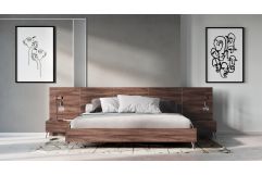 Brooklyn - Italian Modern Walnut 4-Piece Bedroom Set