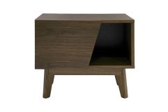 Abelard - Mid-century Walnut Nightstand
