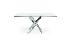 Pyrite Modern Rectangular Glass Dining Table
