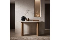 Cambridge White Marble & Mango Console Table
