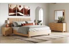 Winters - Modern Natural Oak 4-Piece Bedroom Set