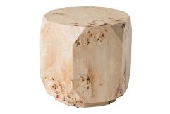 July - Modern Mapa Burl Round End Table