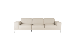 Soho - Italian Grey Leather Sofa
