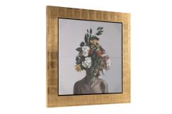 Victoria - Modern Gold 71" x 71" Painting