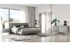 Aria - Italian Modern Multi Grey 4-Piece Bedroom Set