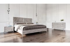 Alexa Italian Modern Grey 4-Piece Bedroom Set