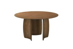 Nouveau Titus - Modern Walnut Round Dining Table