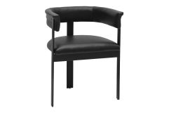 Nouveau Boswell - Modern Black Faux Leather Dining Chair