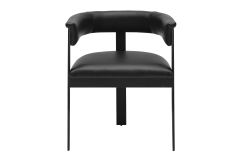 Nouveau Boswell - Modern Black Faux Leather Dining Chair