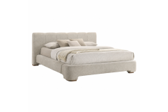 Nouveau Reveal - Modern Beige Fabric Bed