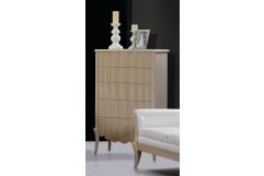 Waterfall Transitional Beige 5-Drawer Chest